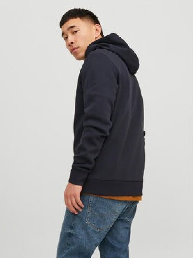 Jack & Jones Bluza Logo 12233597 Granatowy Standard Fit