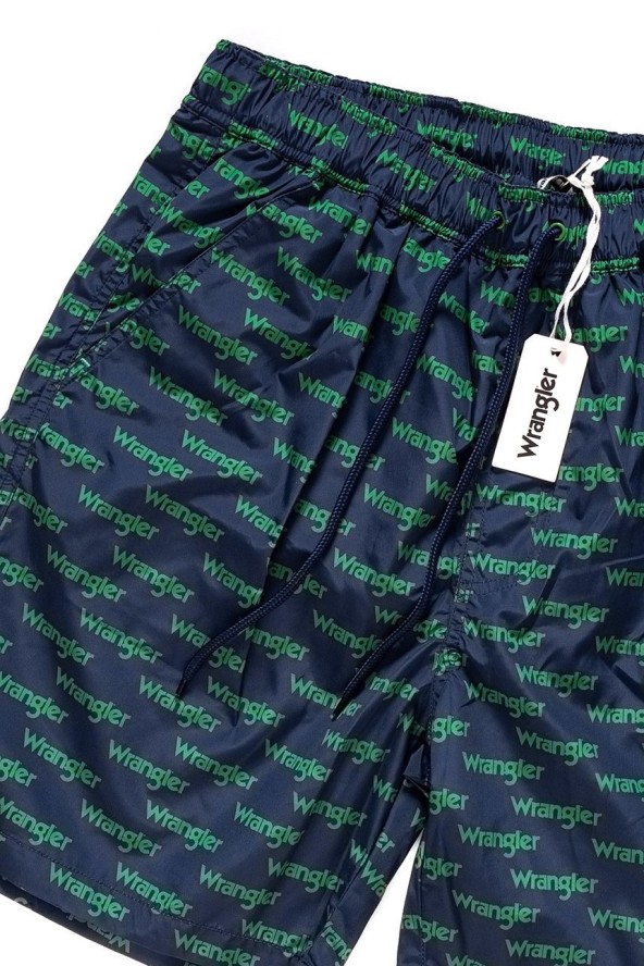 SPODENKI MĘSKIE WRANGLER SWIM SHORT AMAZON GREEN W4B01V9UX 112129079