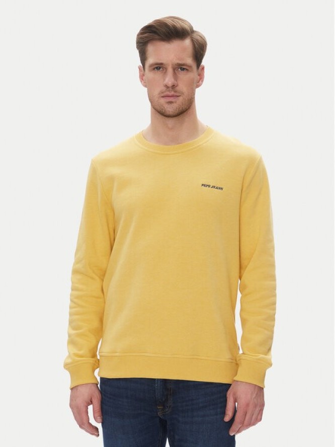 Pepe Jeans Bluza Damian PM582754 Żółty Regular Fit