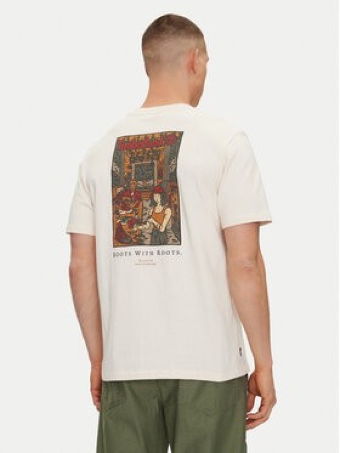 Timberland T-Shirt TB0A6DPD Beżowy Regular Fit