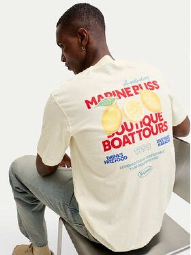 Jack & Jones T-Shirt Riviera 12295202 Żółty Regular Fit