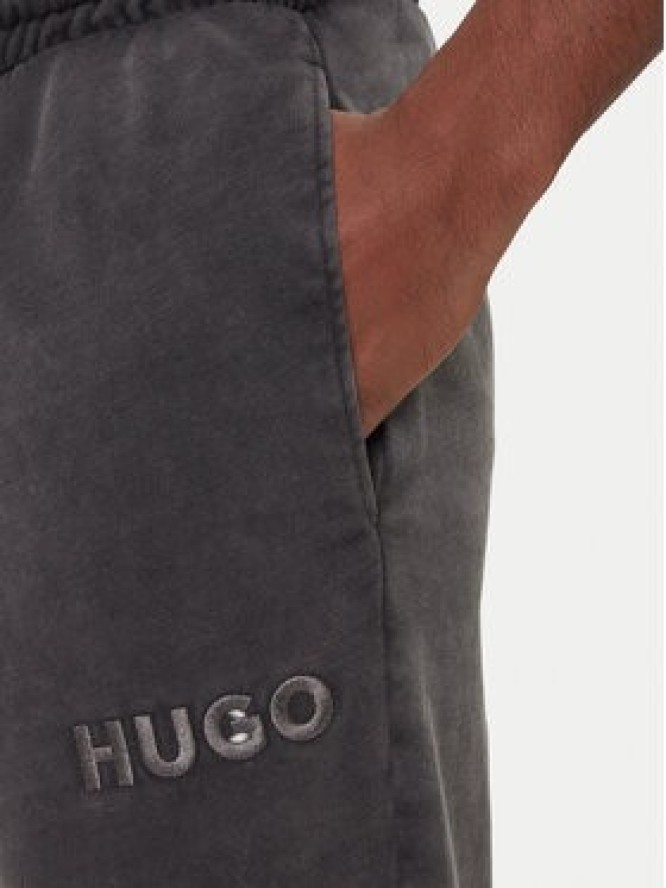 HUGO Spodnie dresowe Delwony 50546385 Szary Relaxed Fit