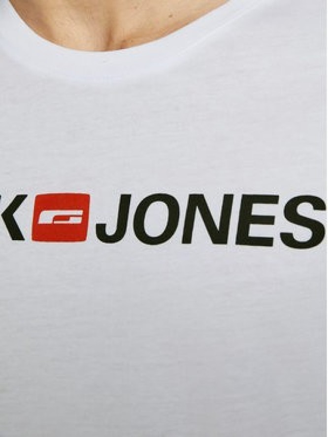 Jack & Jones T-Shirt Corp Logo 12137126 Biały Slim Fit