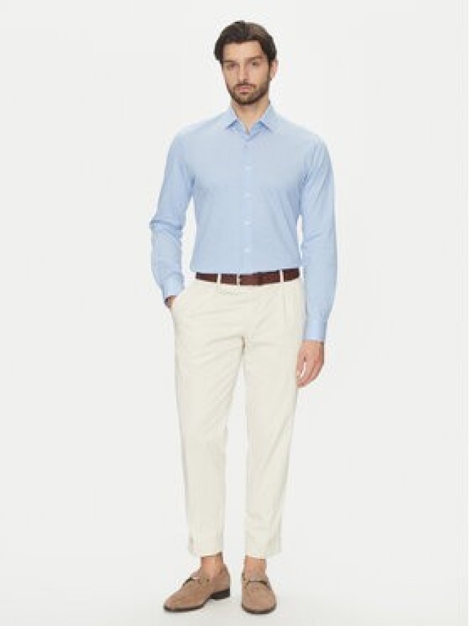 Michael Kors Koszula MD0MD91392 Błękitny Slim Fit