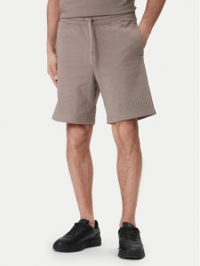 HUGO Szorty sportowe Dinkoe 50535260 Beżowy Relaxed Fit