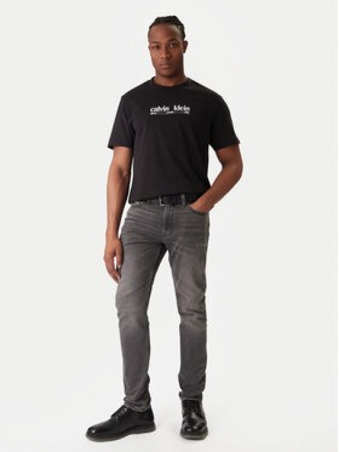 Calvin Klein Jeans T-Shirt NYC Graphic LV14RE831G Czarny Regular Fit