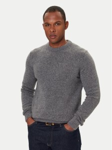 Barbour Sweter Essential Tisbury MKN0844GY12 Szary Regular Fit