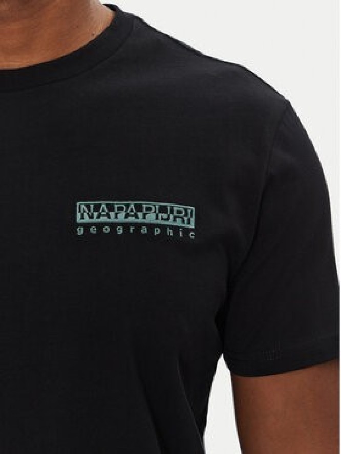 Napapijri T-Shirt S-Vignoni NP0A4ILX Czarny Regular Fit