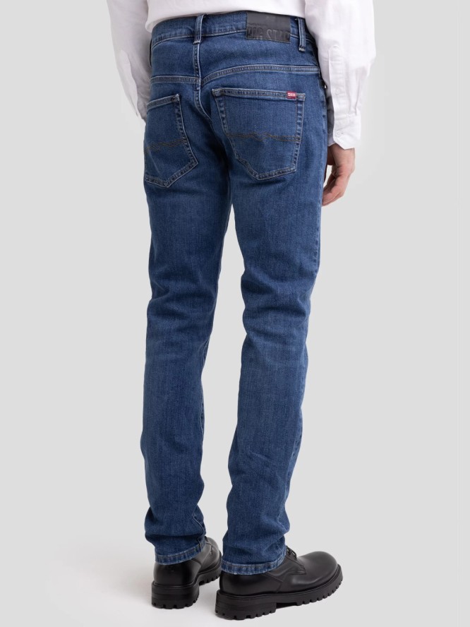Jeansy męskie dopasowane niebieskie Martin 553