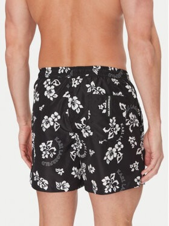 KARL LAGERFELD Szorty kąpielowe A2M46035 Czarny Regular Fit