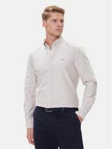 Tommy Hilfiger Koszula Solid Heritage MW0MW35774 Beżowy Regular Fit