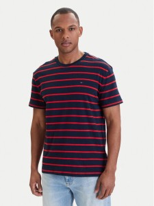Tommy Jeans T-Shirt DM0DM22544 Granatowy Regular Fit