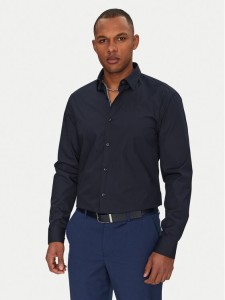 HUGO Koszula Koey 50539808 Granatowy Slim Fit