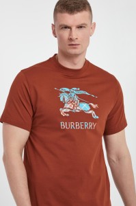 T-shirt męski z logo BURBERRY