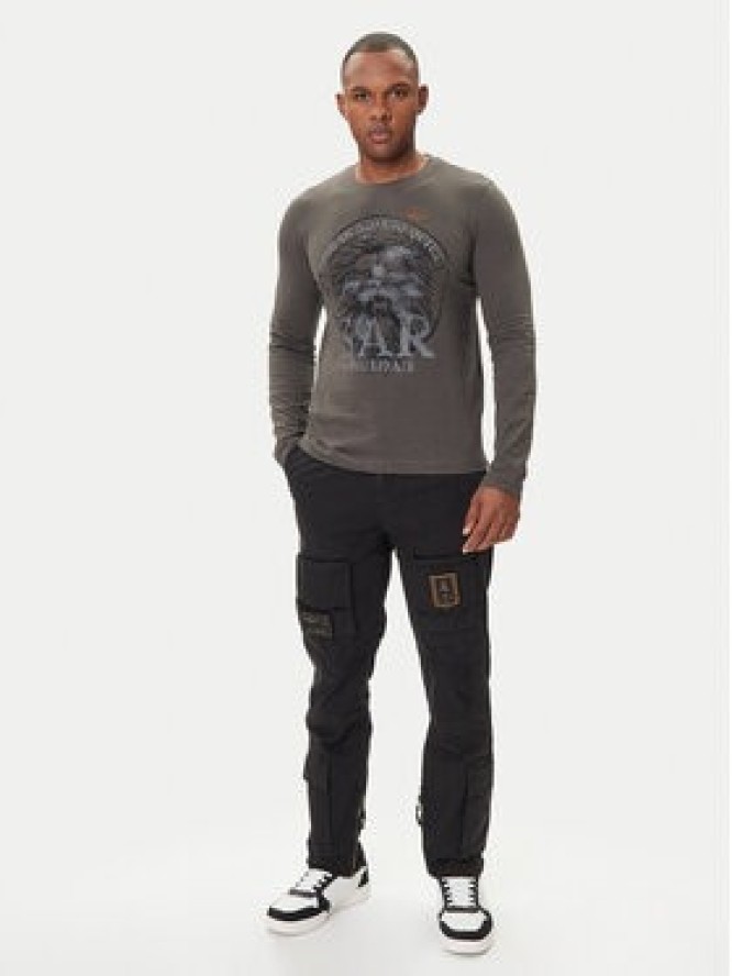 Aeronautica Militare Spodnie materiałowe 252PA1387UCT0149 Czarny Regular Fit