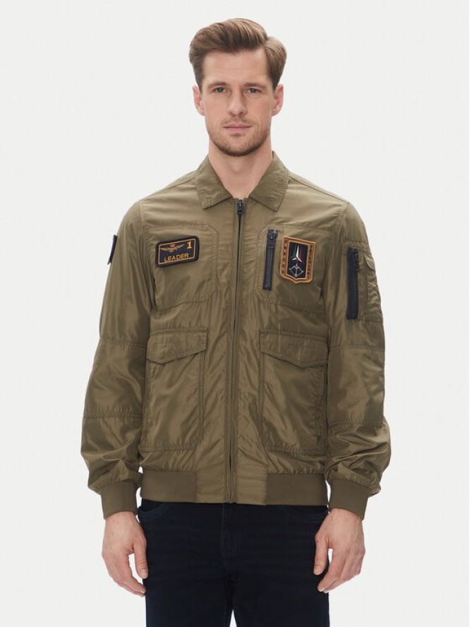 Aeronautica Militare Kurtka przejściowa 251AB2071CT3081 Khaki Regular Fit