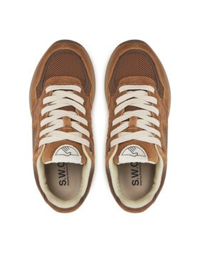 S.W.C Stepney Workers Club Sneakersy Amiel S-Strike YP03205 Brązowy