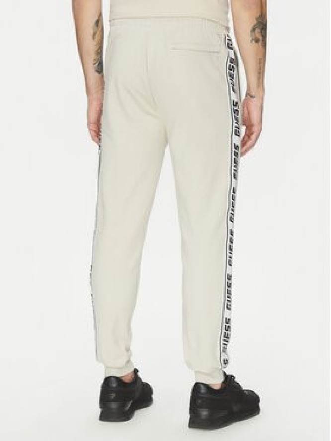 Guess Spodnie dresowe Z2YB19 K6ZS1 Écru Regular Fit