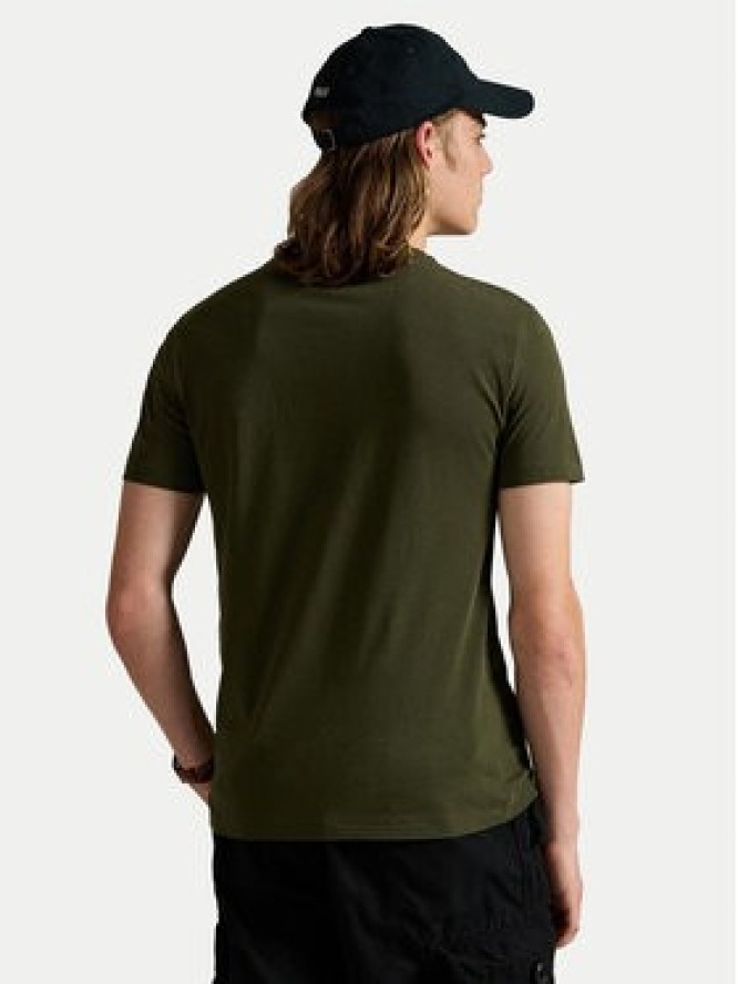 Polo Ralph Lauren T-Shirt 710671438180 Zielony Custom Slim Fit