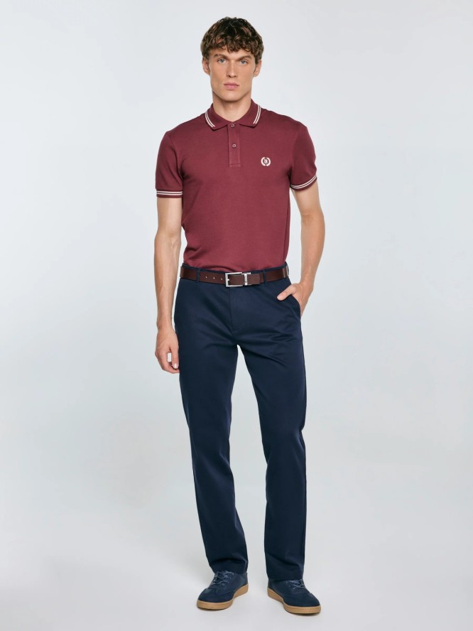 Spodnie męskie chinosy granatowe Trevor 403