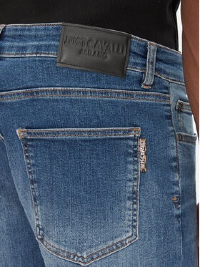 Just Cavalli Jeansy 78OAB5S0 Granatowy Slim Fit