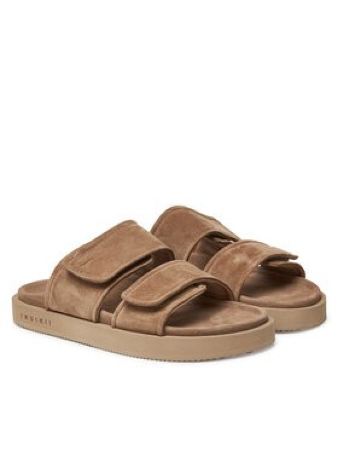 Inuikii Klapki Suede Double Band 50102-510 Beżowy