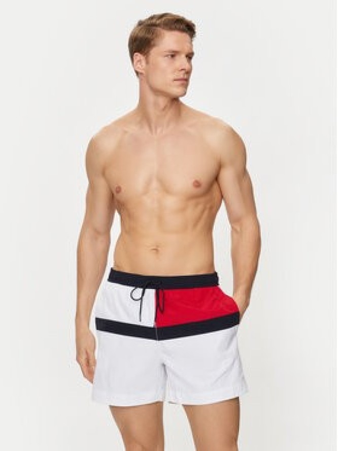 Tommy Hilfiger Szorty kąpielowe UM0UM03259 Biały Regular Fit