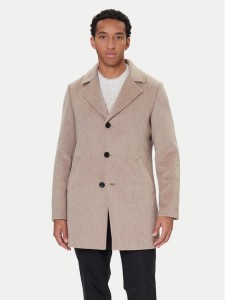 Guess Płaszcz wełniany M4BL3S WGJ82 Beżowy Slim Fit