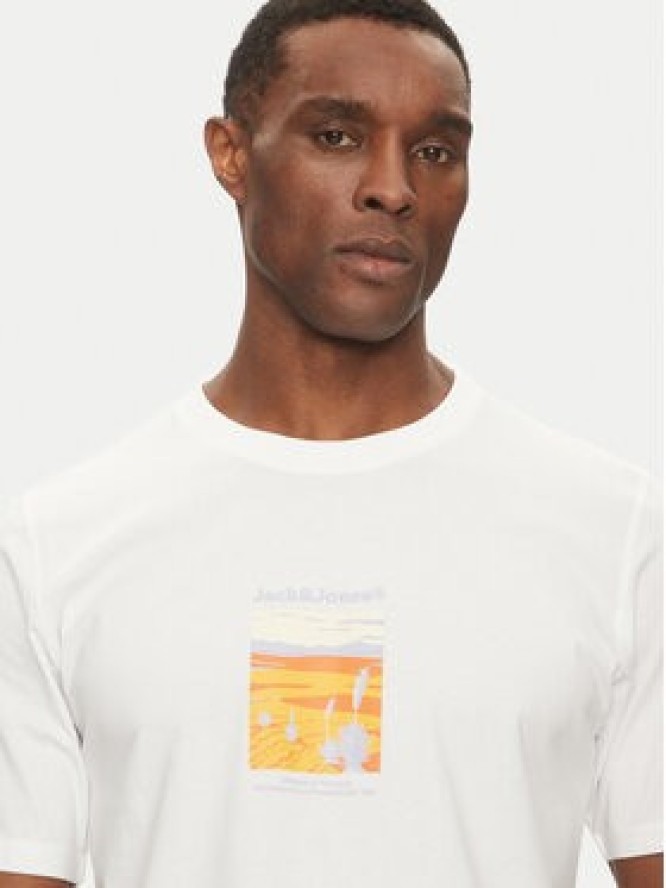 Jack & Jones T-Shirt Split Graphic 12273000 Biały Regular Fit