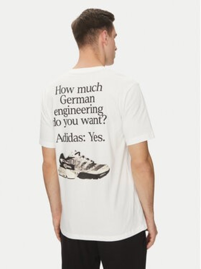 adidas T-Shirt German Engineering Graphic JP1527 Biały Regular Fit