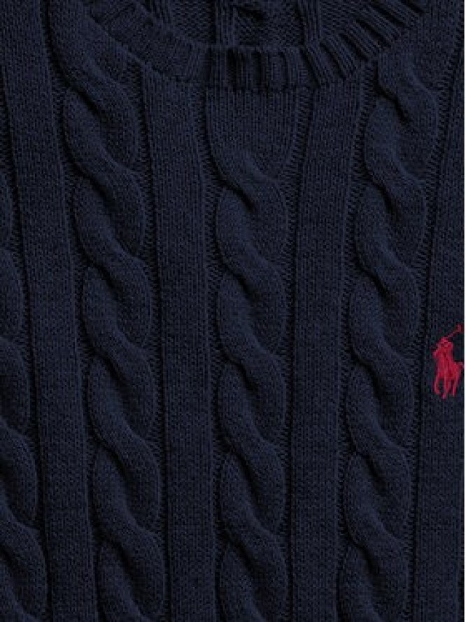 Polo Ralph Lauren Sweter 710775885001 Granatowy Regular Fit