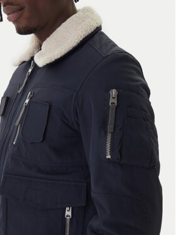 Aeronautica Militare Kurtka bomber 252AB3024UCT03151 Granatowy Regular Fit