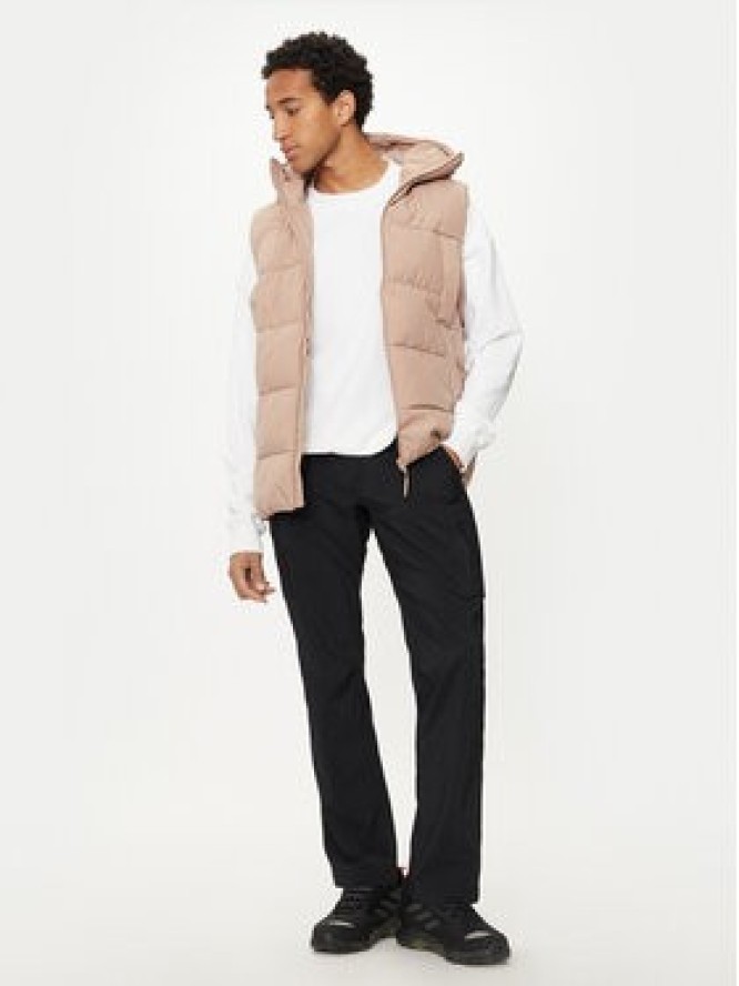 4F Bezrękawnik 4FWAW24TVJAM144 Brązowy Regular Fit