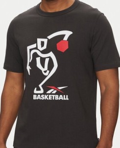 Reebok T-Shirt 100218839 Czarny Regular Fit