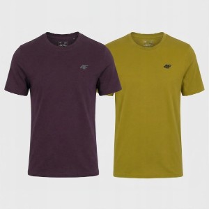 KOSZULKA MĘSKA LIMITOWANA 4F T-SHIRT KOMPLET ZESTAW 2 SZTUKI S M3948 SS26