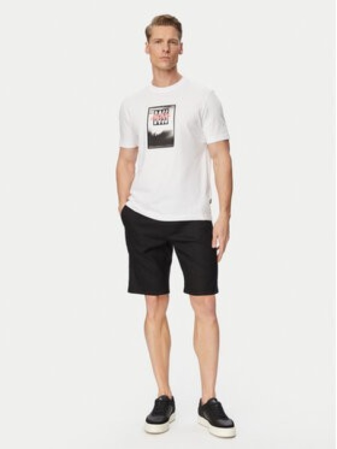 BOSS Szorty materiałowe 50559178 Czarny Regular Fit