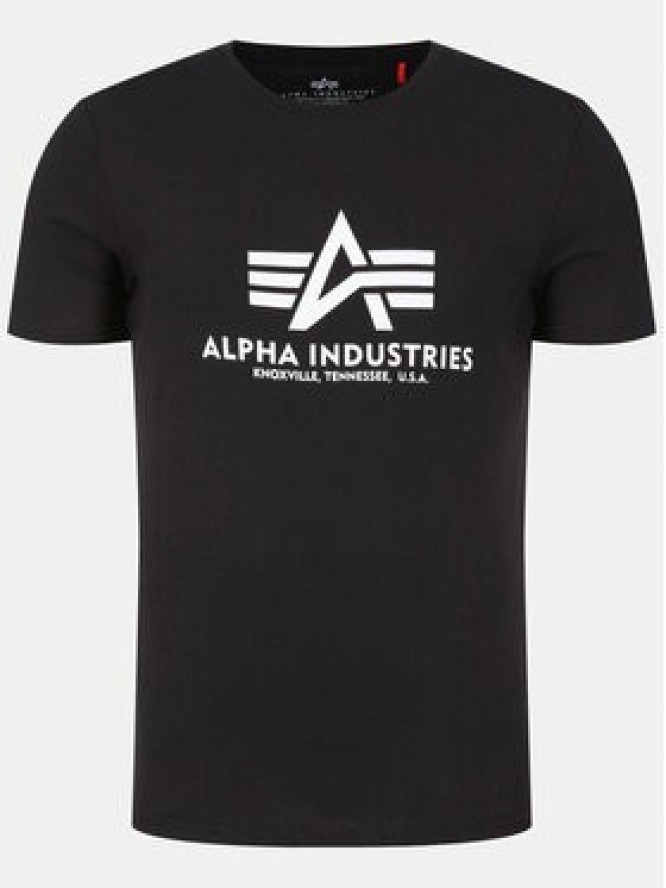 Alpha Industries T-Shirt Basic T-Shirt 100501 Czarny Regular Fit