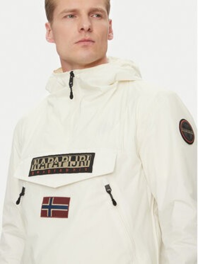 Napapijri Kurtka anorak Rainforest NP0A4HX6 Écru Regular Fit
