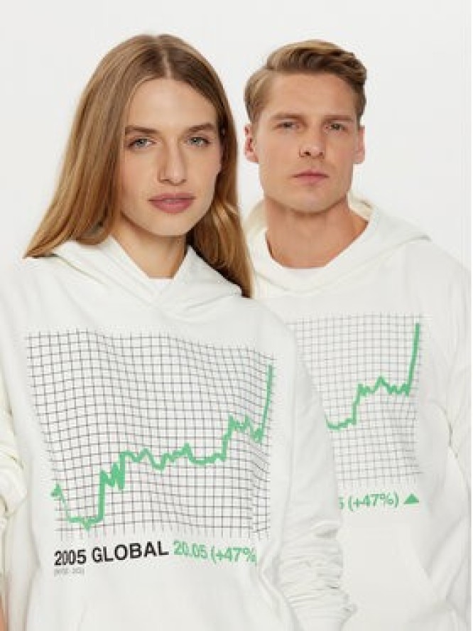 2005 Bluza Pump Biały Relaxed Fit