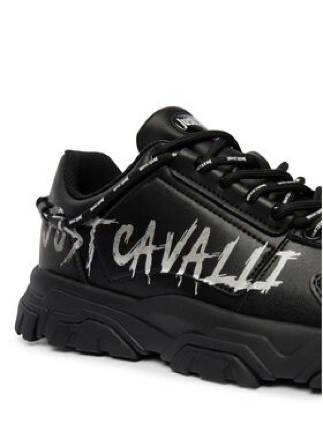 Just Cavalli Sneakersy 80QA3SH1 ZPC21 Czarny