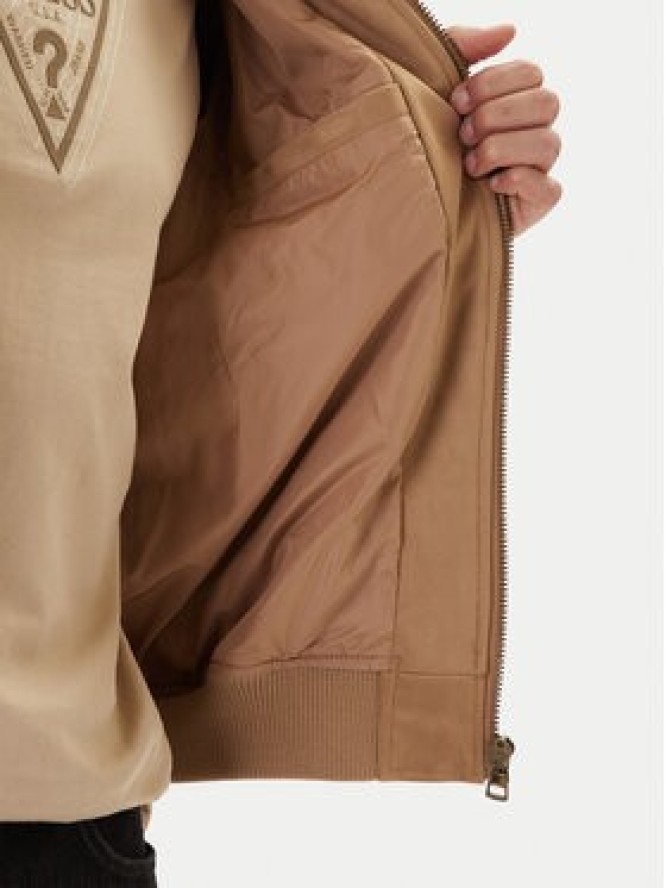 Guess Jeans Kurtka bomber M6RL0J WJ842 Beżowy Regular Fit