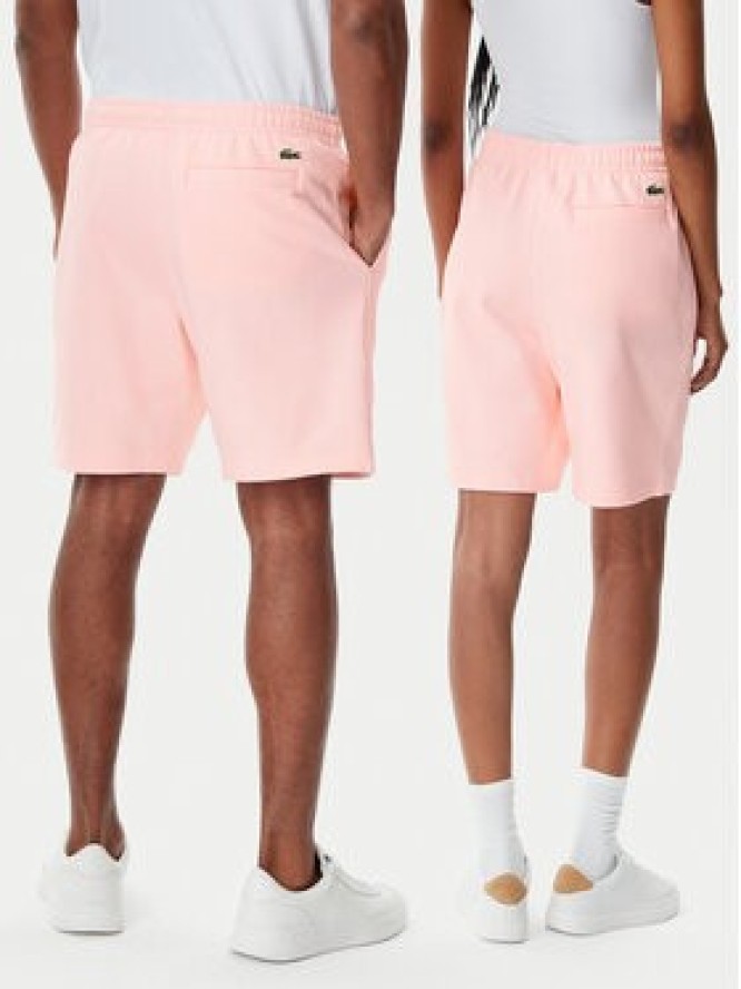 Lacoste Szorty sportowe Unisex GH0990 Różowy Regular Fit