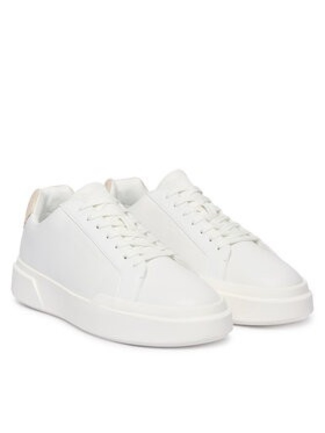 Calvin Klein Sneakersy Chunky Cupsole Laceup Lth Bt Aop HM0HM02070 Biały