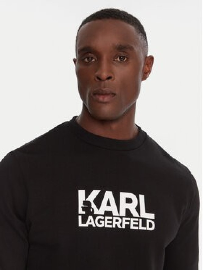 KARL LAGERFELD Bluza 705091 554917 Czarny Regular Fit