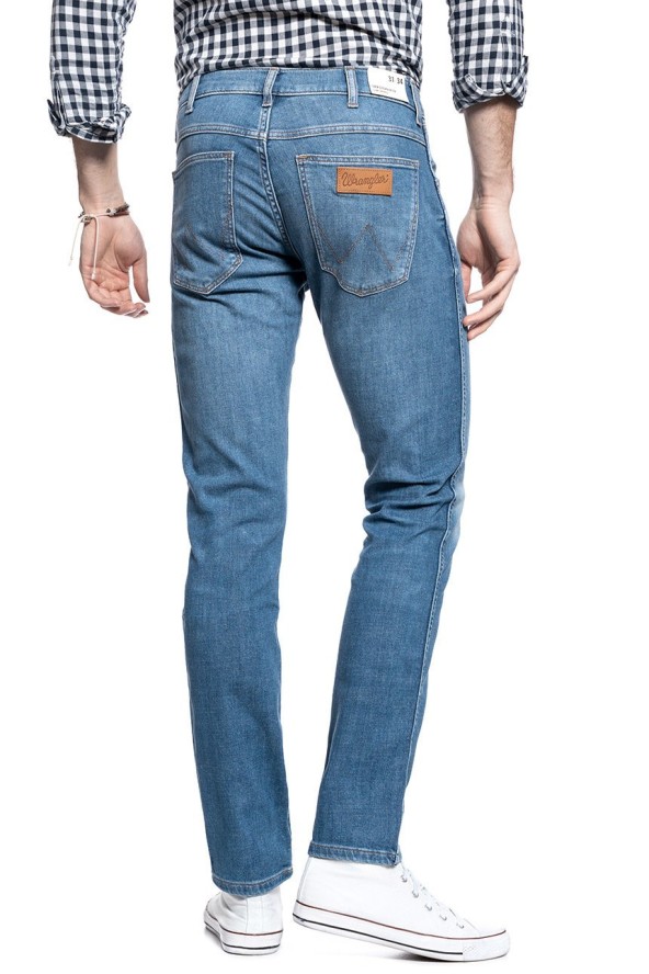 WRANGLER SPODNIE MĘSKIE LARSTON DE-LITE BLUE W18SQ148R 112127589
