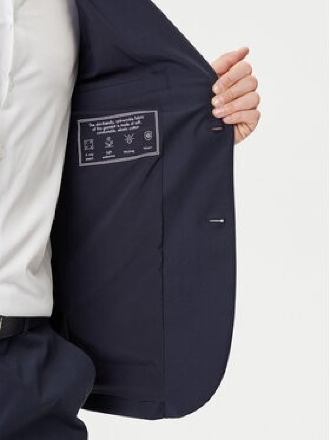 Guess Marynarka M4YN00 WG9Z2 Granatowy Regular Fit