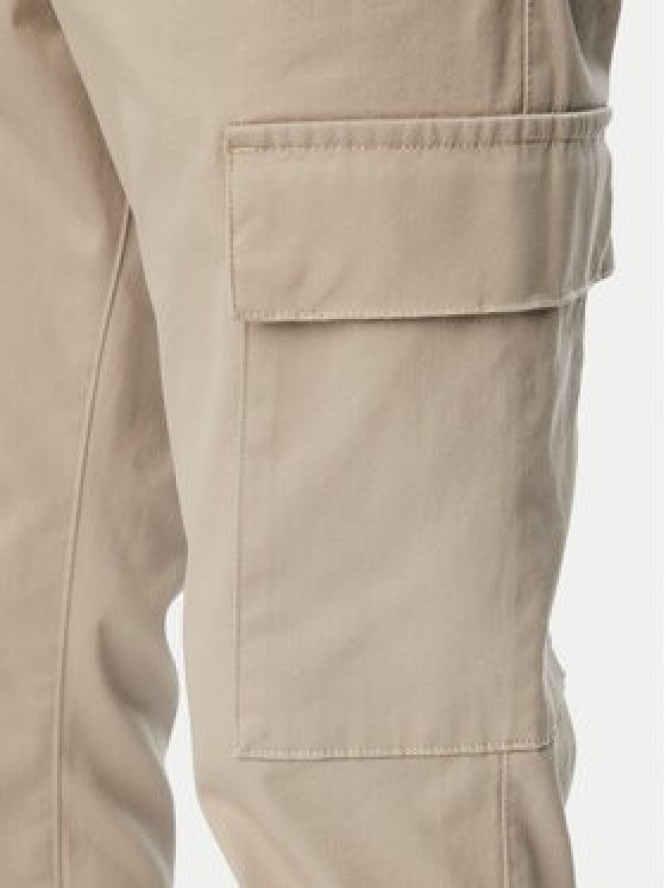 Calvin Klein Spodnie cargo LV04LC619G Beżowy Slim Fit