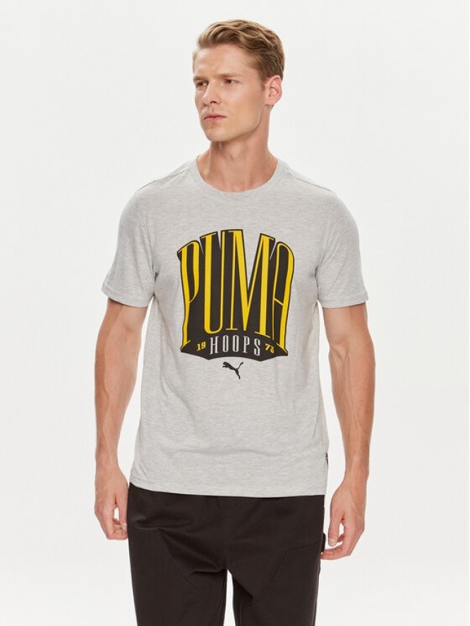 Puma T-Shirt TSA 624819 Szary Regular Fit