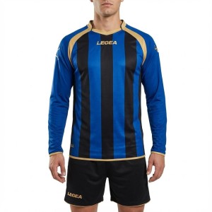 Kurtka Treningowa Running KIT RIAD ML Niebieska-Czarna