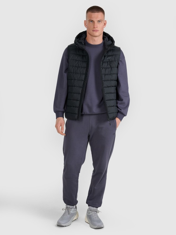 4F Bezrękawnik puchowy z wypełnieniem syntetycznym męski - czarny XXL